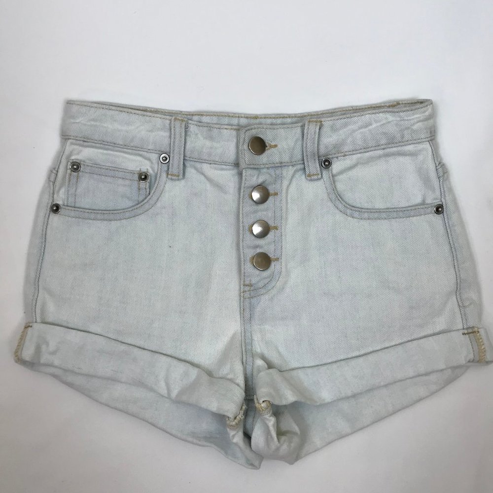Forever 21 Light Blue Wash Denim Shorts